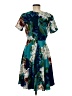 Corey Lynn Calter 100% Polyester Print Teal Cocktail Dress Size 6 - photo 2
