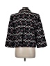 Silkland 100% Silk Chevron-herringbone Black Silk Blazer Size M - photo 2