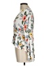 O'Neill Floral Ivory 3/4 Sleeve Blouse Size L - photo 5