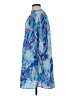 Buddy Love 100% Polyester Print Blue Casual Dress Size S - photo 5