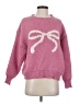 Bailey Rose Hearts Pink Pullover Sweater Size S - photo 1