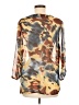 Quintessential 100% Polyester Brown 3/4 Sleeve Blouse Size M - photo 2