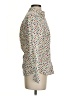 Talbots 100% Cotton Polka Dots Ivory Long Sleeve Blouse Size XS - photo 4