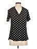 Sami & JO Polka Dots Black Short Sleeve Blouse Size M (estimated) - photo 1