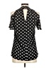 Sami & JO Polka Dots Black Short Sleeve Blouse Size M (estimated) - photo 2