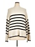 Francesca's Stripes Ivory Turtleneck Sweater Size XL - photo 1