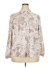 Love Potion Print Ivory Long Sleeve Blouse Size 2X - photo 1