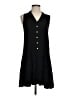 Nine West Solid Black Casual Dress Size S - photo 1