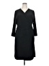 Remade Solid Black Casual Dress Size 3X - photo 1