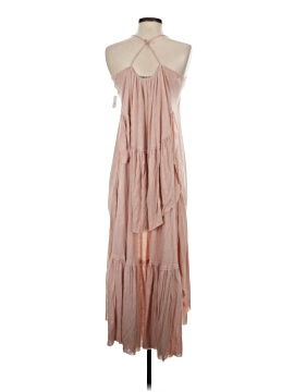 strapless open back dress High Couture HC1018 Long Formal Fitted Metallic Prom Dress