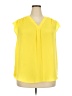 Chaus 100% Polyester Yellow Sleeveless Blouse Size 2X - photo 1