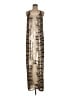 BCBGMAXAZRIA 100% Polyester Metallic Silver Casual Dress Size M - photo 1