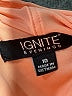 Ignite Evenings 100% Polyester Solid Orange Casual Dress Size 10 - photo 6