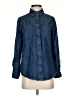 Chico's 100% Lyocell Blue Long Sleeve Button-Down Shirt Size XS (00) - photo 1