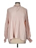 Cactus + Pearl 100% Polyester Pink Long Sleeve Blouse Size M - photo 1