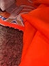 Chico's Print Orange Short Sleeve Blouse Size Lg (2) - photo 7