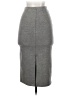 Zara Solid Gray Casual Skirt Size S - photo 2