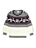 Crown & Ivy 100% Cotton Print Ivory Blue Pullover Sweater Size M (kids) - photo 1