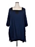 eShakti 100% Polyester Blue Casual Dress Size 3X - photo 1
