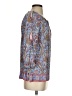 Talbots 100% Rayon Paisley Blue 3/4 Sleeve Blouse Size S (petite) - photo 4