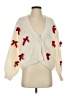 Luna Ivy 100% Polyester Hearts Ivory Cardigan Size XS - photo 1
