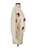 Luna Ivy 100% Polyester Hearts Ivory Cardigan Size XS - photo 4
