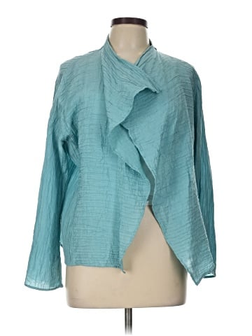 Citron Santa Monica Collection Long Sleeve Silk Top (view 1)