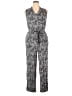 Talbots Paisley Gray Silver Jumpsuit Size 14 - photo 1