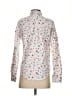 L.L.Bean 100% Cotton Floral White Long Sleeve Button-Down Shirt Size XXS - photo 2