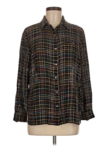 Chico's Design Long Sleeve Silk Top (view 1)