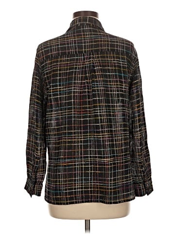 Chico's Design Long Sleeve Silk Top (view 2)