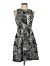 BCBGMAXAZRIA Graphic Gray Cocktail Dress Size S - photo 1