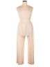 Cider Solid Tan Ivory Jumpsuit Size L - photo 1