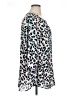 Spense 100% Polyester Animal Print Silver 3/4 Sleeve Blouse Size 1X - photo 4