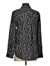 Equipment 100% Silk Animal Print Black Long Sleeve Silk Top Size S - photo 2