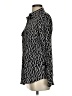Equipment 100% Silk Animal Print Black Long Sleeve Silk Top Size S - photo 5