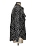 Equipment 100% Silk Animal Print Black Long Sleeve Silk Top Size S - photo 4