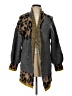 Tribal Animal Print Gray Cardigan Size L - photo 1