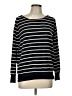 Joie Stripes Black Pullover Sweater Size L - photo 1