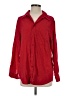 Babaton Solid Red Long Sleeve Button-Down Shirt Size S - photo 1