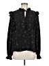 CeCe 100% Polyester Black Long Sleeve Blouse Size M - photo 1