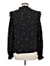 CeCe 100% Polyester Black Long Sleeve Blouse Size M - photo 2