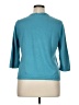 Cj Banks 100% Cotton Teal Pullover Sweater Size 0X - photo 2