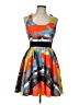 Milly Graphic Orange Cocktail Dress Size 10 - photo 1