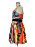 Milly Graphic Orange Cocktail Dress Size 10 - photo 5