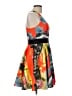Milly Graphic Orange Cocktail Dress Size 10 - photo 4