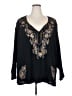 Bill Blass Black 3/4 Sleeve Blouse Size 3X - photo 1