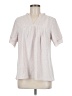 Assorted Brands 100% Polyester Ivory Short Sleeve Blouse Size M - photo 1