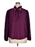 Ann Taylor Purple Long Sleeve Blouse Size XL - photo 1