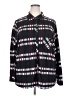 Ups & Downs Plaid Black Long Sleeve Blouse Size 3X - photo 1